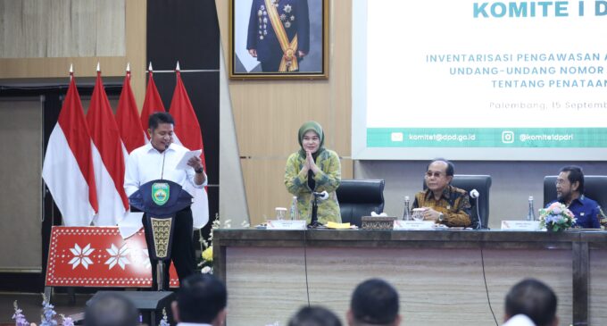 Dua Daerah di Sumsel Masuk Prolegnas, Herman Deru Minta Dukungan DPD RI