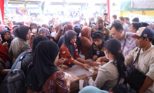 Jaga Stabilitas Harga, Operasi Pasar Murah Hadir di Terminal Perumnas Palembang