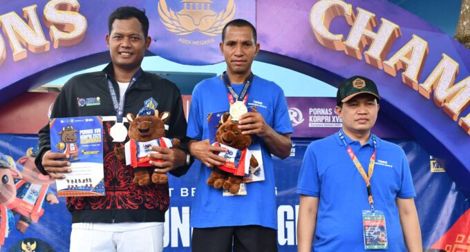 Kemenag Raih Satu Emas dan Satu Perak Cabang Olahraga Tenis Lapangan Pornas Korpri 2025