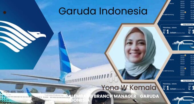 Garuda Indonesia Tambah Frekuensi Penerbangan Dari dan Menuju Palembang 5 Kali Sehari