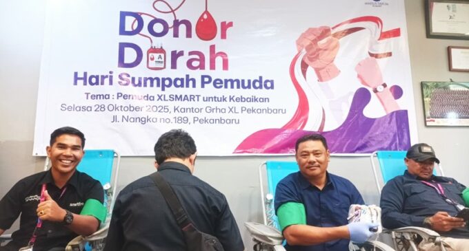 Peringati Hari Sumpah Pemuda,  Karyawan XLSMART Gelar Donor Darah