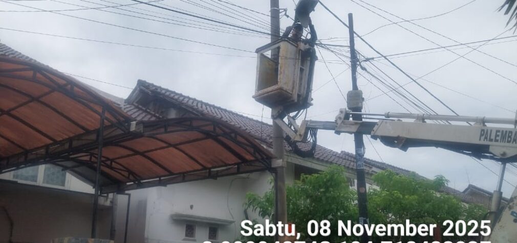 URG Dishub Kota Palembang Cepat Tanggap Respon Lampu Jalan Padam