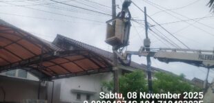 URG Dishub Kota Palembang Cepat Tanggap Respon Lampu Jalan Padam