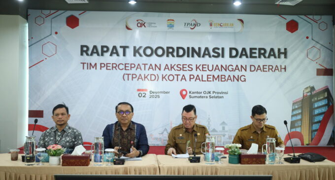 OJK Sumsel dan Pemkot Palembang Perkuat Sinergi Percepatan Akses Keuangan