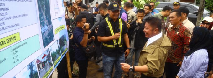 Gubernur Herman Deru Resmikan Jalan Sangaji Desa Pulau Harapan Senilai Rp3,9 Miliar