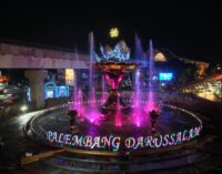 Didukung Bantuan Gubernur Rp10 Miliar, Gubernur Herman Deru Resmikan Wajah Baru Tugu Air Mancur Palembang