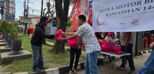 Honda Bikers Soleh, Komunitas Honda Palembang Tebar Kebaikan di Bulan Ramadan