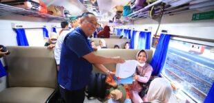 Wagub Cik Ujang Lepas Mudik Gratis Pemprov Sumsel Lebaran 1447 H, Ingatkan Pemudik Utamakan Keselamatan