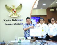 Gubernur Herman Deru Terima Sertifikat HPL Mozaik 5 dan 6, Dorong Percepatan Tata Ruang dan Digitalisasi Pertanahan