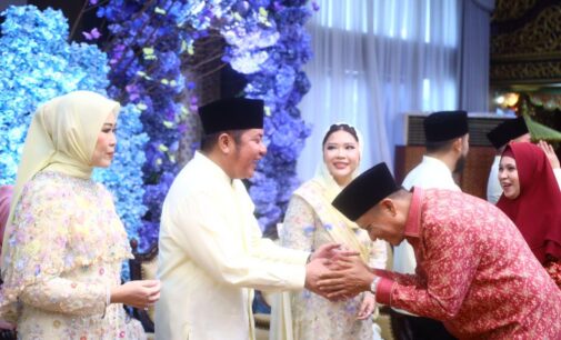 Gubernur Herman Deru Sambut Kepala Daerah se-Sumsel di Open House Hari Kedua Lebaran