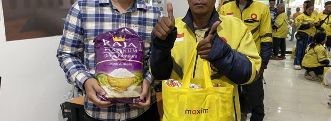 Maxim Palembang Berikan Sembako dan Siap Salurkan BHR Untuk Mitra Pengemudi