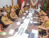 Sekda Sumsel Edward Candra Pimpin Rapat Persiapan Kunker Menko Polkam di Sumsel