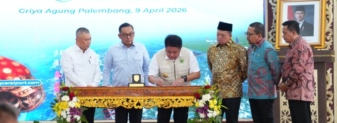 Gubernur Herman Deru Wujudkan Pelabuhan Samudera, Solusi Logistik Sumsel Target Operasi 2028