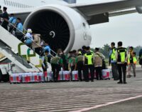 443 Jemaah Haji Kloter 1 Embarkasi Palembang Bertolak ke Tanah Suci