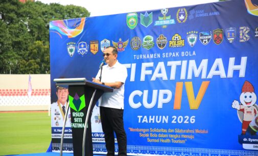 Sekda Sumsel Edward Candra Resmi Buka Turnamen Sepak Bola RS Siti Fatimah Cup IV 2026