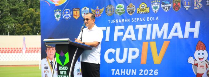 Sekda Sumsel Edward Candra Resmi Buka Turnamen Sepak Bola RS Siti Fatimah Cup IV 2026