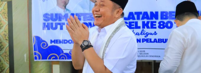 Gubernur Herman Deru dan Wagub Cik Ujang Hadiri Sumsel Bermunajat HUT ke-80 Provinsi, Ajak Masyarakat Perkuat Syukur dan Bangun Generasi Unggul