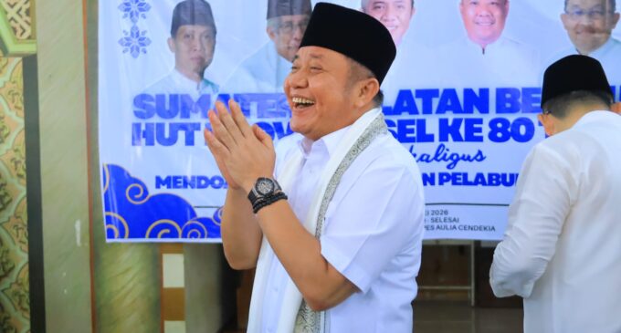 Gubernur Herman Deru dan Wagub Cik Ujang Hadiri Sumsel Bermunajat HUT ke-80 Provinsi, Ajak Masyarakat Perkuat Syukur dan Bangun Generasi Unggul