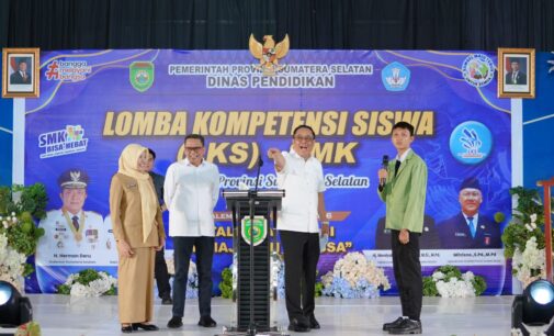 Buka LKS SMK Sumsel 2026, Wagub Cik Ujang Motivasi Siswa Siap Bersaing di Tingkat Nasional dan Internasional