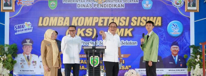 Buka LKS SMK Sumsel 2026, Wagub Cik Ujang Motivasi Siswa Siap Bersaing di Tingkat Nasional dan Internasional