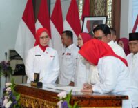 Lantik Pengurus PMI Empat Daerah, Gubernur Herman Deru Perkuat Sinergi Kemanusiaan dan Kesiapsiagaan Bencana