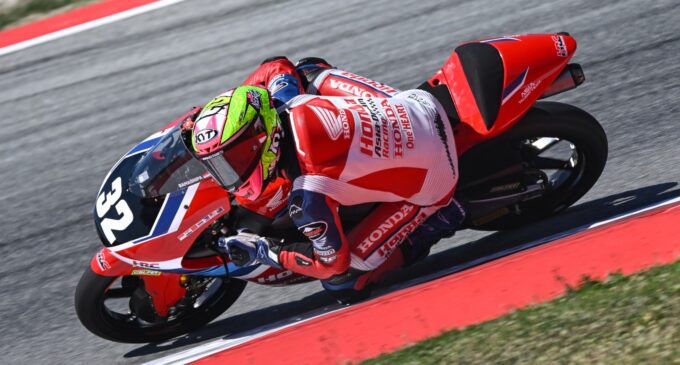 Ramadhipa Impresif, Melesat Raih Podium Perdana di Moto3 Junior Barcelona