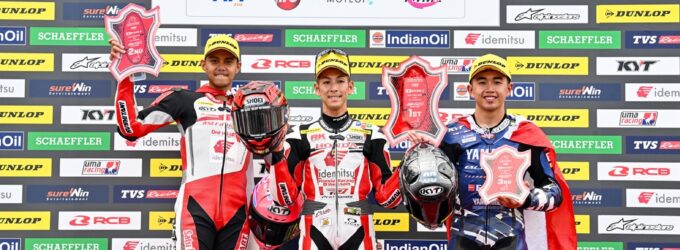 CBR Series Melesat Kencang, AHRT Borong Tiga Podium ARRC Motegi