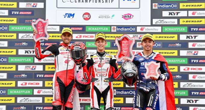 CBR Series Melesat Kencang, AHRT Borong Tiga Podium ARRC Motegi