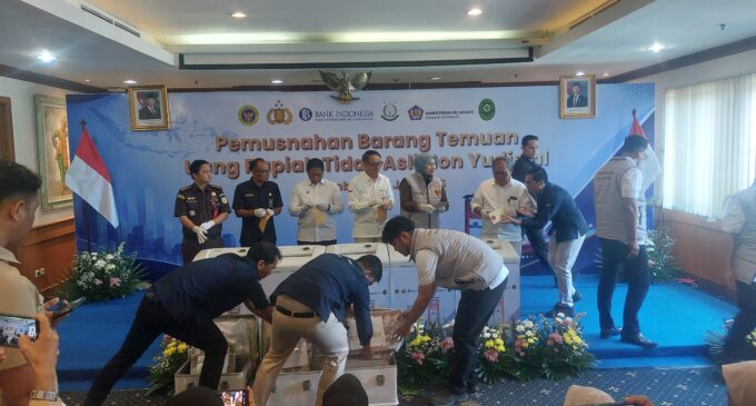 Botasupal Sumsel Musnahkan 24.476 Lembar Uang Rupiah Tidak Asli