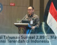 Inflasi Tahunan Sumsel 2,89 %, Masuk 4 Provinsi Terendah di Indonesia