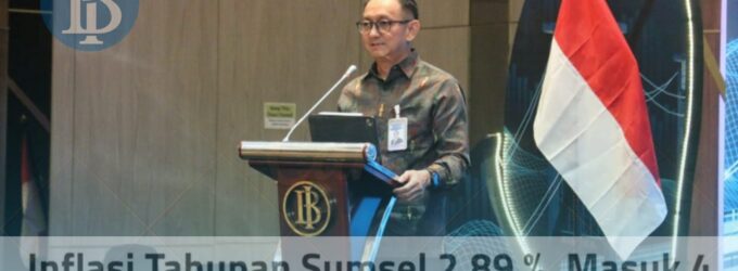 Inflasi Tahunan Sumsel 2,89 %, Masuk 4 Provinsi Terendah di Indonesia