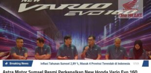 Astra Motor Sumsel Resmi Perkenalkan New Honda Vario Evo 160