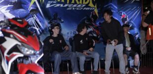 Night Ride Palembang Darussalam, Astra Motor Sumsel Kenalkan New Honda Vario Evo 160 kepada Komunitas