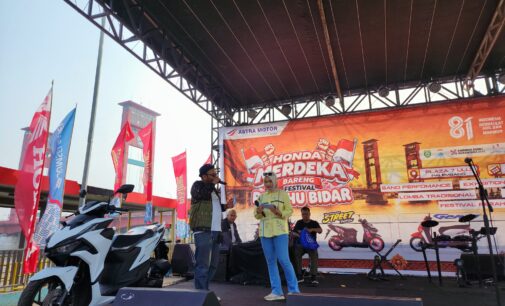 Honda Merdeka Hadir di Festival Perahu Bidar, Dukung Kelestarian Budaya Palembang