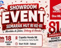 Rayakan HUT ke-81 RI! Capella Honda 88 Gelar Showroom Event Penuh Lomba dan Promo