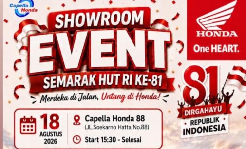 Rayakan HUT ke-81 RI! Capella Honda 88 Gelar Showroom Event Penuh Lomba dan Promo