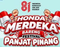 Merdeka Bareng Honda Makin Seru! 81 Pohon Pinang Siap di Jakabaring 29-30 Agustus