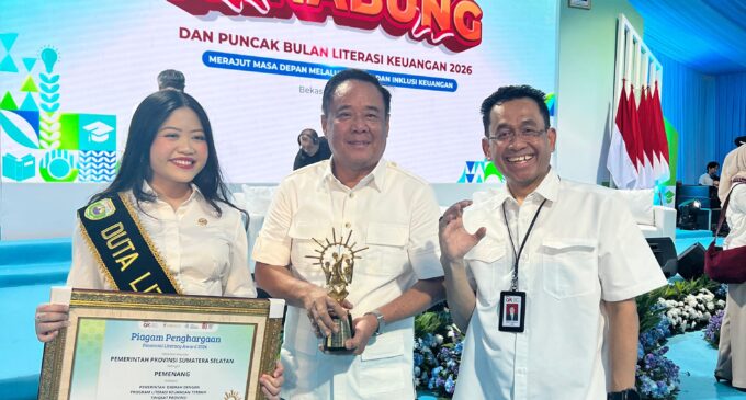 Program 100.000 Sultan Muda Torehkan Prestasi Nasional, Sumsel Raih Financial Literacy Award 2026