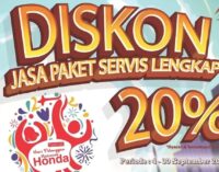 AHASS Berikan Diskon 20 Persen untuk Perawatan Motor Honda Konsumen Reguler