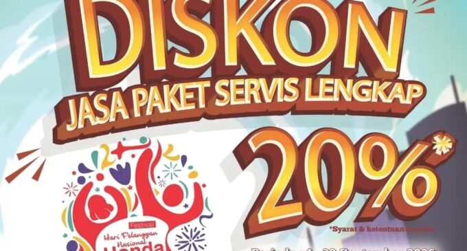 AHASS Berikan Diskon 20 Persen untuk Perawatan Motor Honda Konsumen Reguler