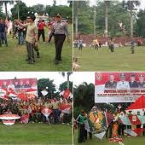 Festival layang-layang dalam rangka memeriahkan HUT Kodam II Sriwijaya