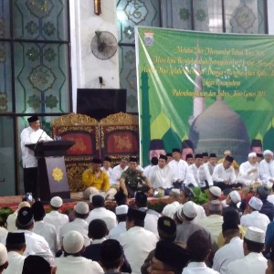 Dzikir Akbar jelang pergantian tahun 2016 di masjid agung palembang