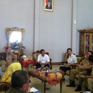 Rapat koordinasi persiapan menyambut GMT di rumah dinas Walikota Palembang, jalan Tasik